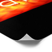 Poster Mange Bien, Mon Panneau Néon (Coin)