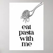 Poster Mange des pâtes avec moi (Devant)