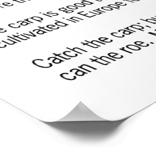 Poster Mange la Carpe ! (Coin)