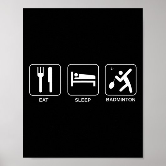 Poster Mange Sleep Badminton (Devant)