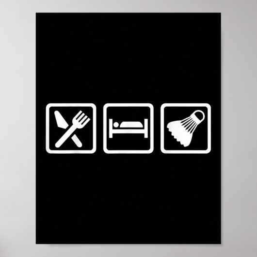 Poster Mange Sleep Badminton (Devant)