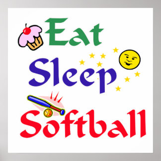 Poster Mange Sleep Softball