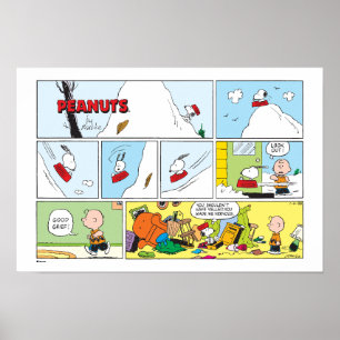 Poster Mangeoire pour traîneau de Snoopy