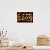 Poster Mangeons Grandma Funny Anglais Grammar (Cuisine)