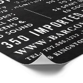 Poster Manger, Boire Chalkboard, Pub/Brasserie Publicité (Coin)