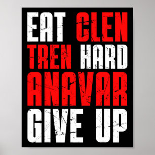 Poster Manger Clen Tren Fort Anavar Abandonner 