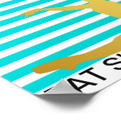 Poster Manger Danse du sommeil Répéter les pinces de la m (Coin)