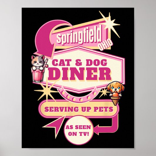 Poster Manger des animaux de compagnie Springfield Ohio D (Devant)