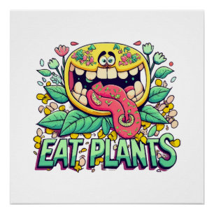 Poster Manger des plantes