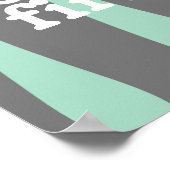 Poster manger dessert premier mot art mignon (Coin)