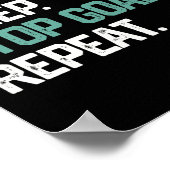Poster Manger Dormir Arrêter Objectifs Répéter Gardien Fo (Coin)