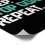 Poster Manger Dormir Arrêter Objectifs Répéter Gardien Fo (Coin)