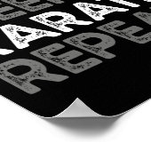 Poster Manger Dormir Karaté Répéter Drôle Karaté Concepti (Coin)