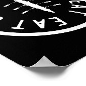 Poster Manger Dormir Ramer Répéter Équipage Équipe D'avir (Coin)