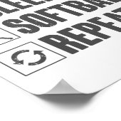Poster Manger Dormir Softll Répéter - Softll Cadeau Pour (Coin)