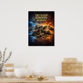 Poster Manger Dormir Tirer Répéter (Cuisine)