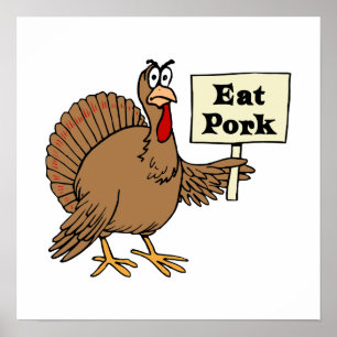 Poster Manger du porc