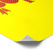 Poster Manger est mon super-puissance rouge carlin style  (Coin)