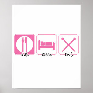 Poster manger le tricot de sommeil