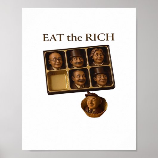 Poster Manger Les Riches Classique (Devant)