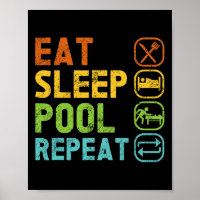 Manger Piscine de sommeil Répéter Piscine Snooker