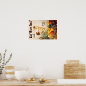 POSTER MANGER PLUS D'AFFICHE DE FRUITS (Cuisine)