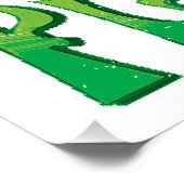 Poster Manger plus Plante Végétarien (Coin)