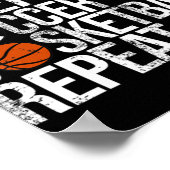 Poster Manger Sleep Softball Basketball Répéter Fun Ball (Coin)