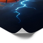 Poster Manger Sommeil Basket-ball Feu (Coin)