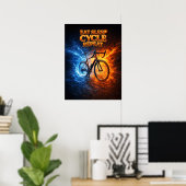 Poster Manger Sommeil Cycle Rétro (Bureau à domicile)