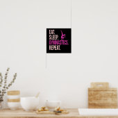 Poster Manger Sommeil Gymnastique Gymnaste Gymnastique Sp (Cuisine)