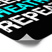 Poster Manger Théâtre du sommeil Répéter (Coin)