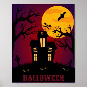 Poster Mangez, buvez et soyez effrayant Halloween