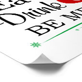 Poster Mangez, buvez et soyez Joyeux Art de Noël (Coin)