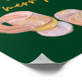 Poster Mangez, Buvez et soyez Joyeux, Joyeux, Noël, Rétro (Coin)