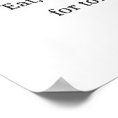 Poster "Mangez, buvez et soyez Joyeux, pour demain nous m (Coin)