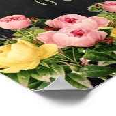 Poster Mangez, buvez et soyez mariés ! Floral Mariage Cha (Coin)