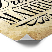 Poster Mangez, buvez et soyez mariés - Symbole de mariage (Coin)