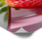 Poster Mangez Comme Vous Vous Aimez // Fraise Smoothie (Coin)