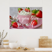 Poster Mangez Comme Vous Vous Aimez // Fraise Smoothie (Cuisine)