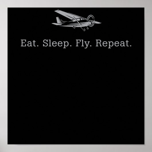 Poster Mangez des drones de vol de sommeil Répéter le cad (Devant)