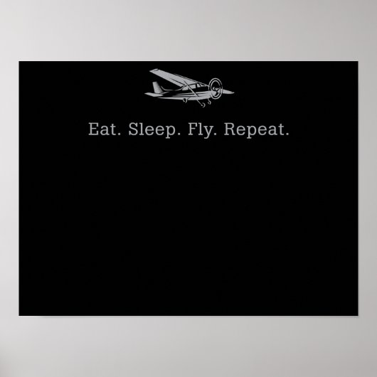 Poster Mangez des drones de vol de sommeil Répéter le cad (Devant)