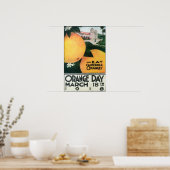 Poster Mangez des oranges de CA le jour de l'orange (Cuisine)