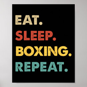 Poster Mangez La Boxe Du Sommeil Répétez L'Amoureux De La
