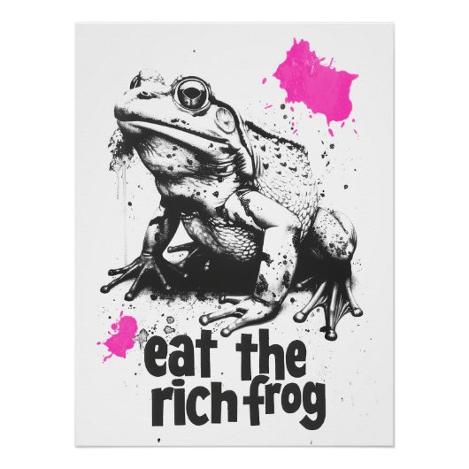 Poster Mangez la grenouille riche (Devant)