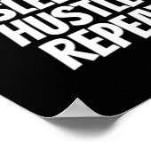 Poster Mangez la répétition de l'agitation du sommeil (Coin)