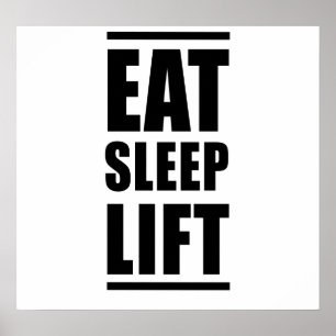 Poster Mangez l'ascenseur de sommeil