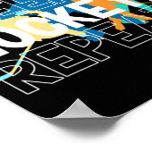 Poster Mangez le hockey sur glace Répéter le hockey sur g (Coin)