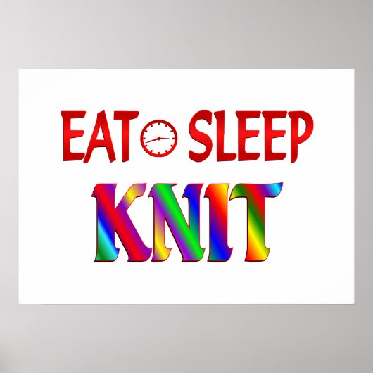 Poster Mangez le Knit de sommeil (Devant)