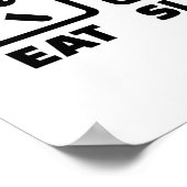 Poster Mangez le sommeil Boule (Coin)